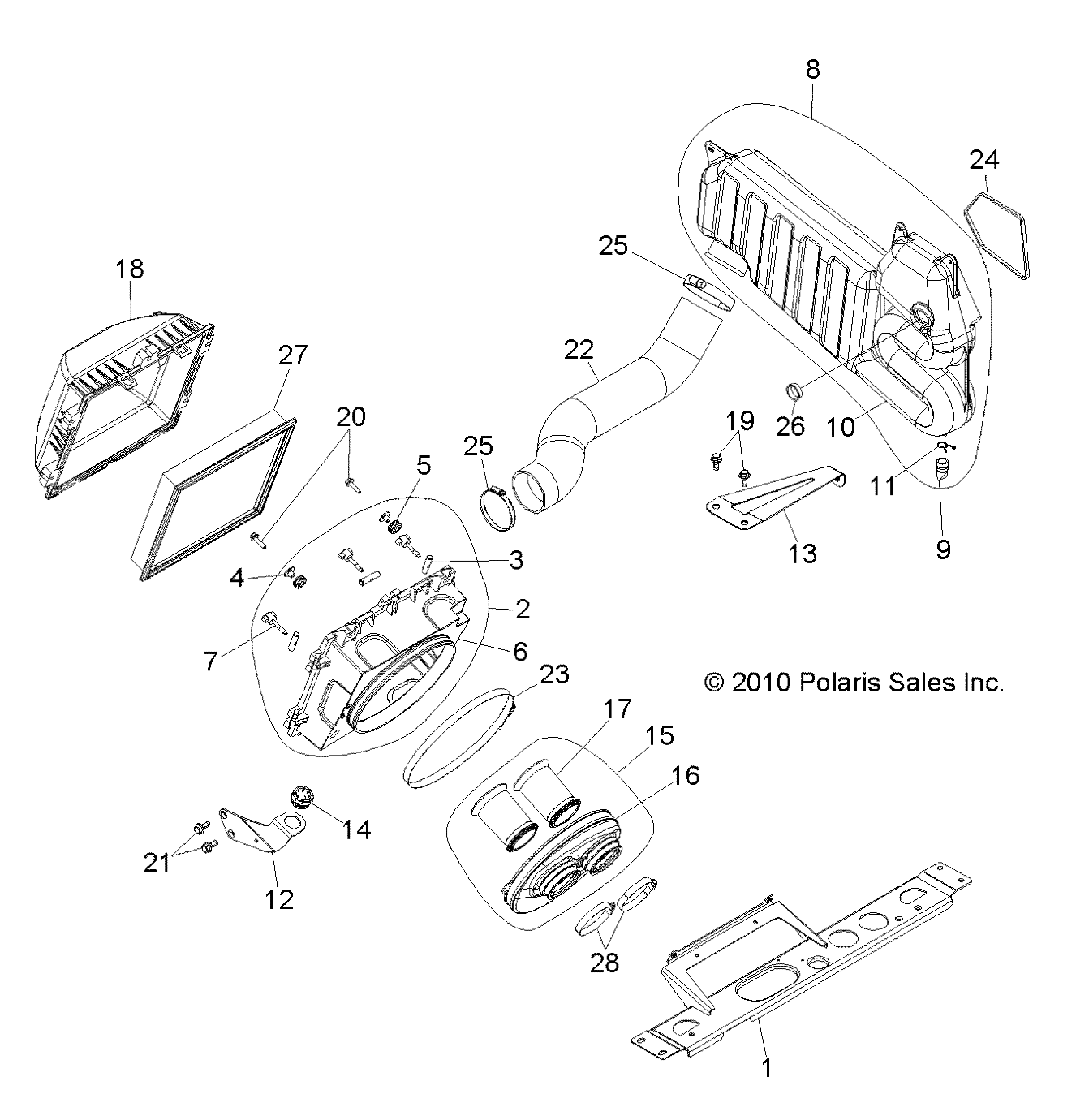 ENGINE, AIR INTAKE SYSTEM - R11JH87AA/AD (49RGRAIRBOX11RZR875)