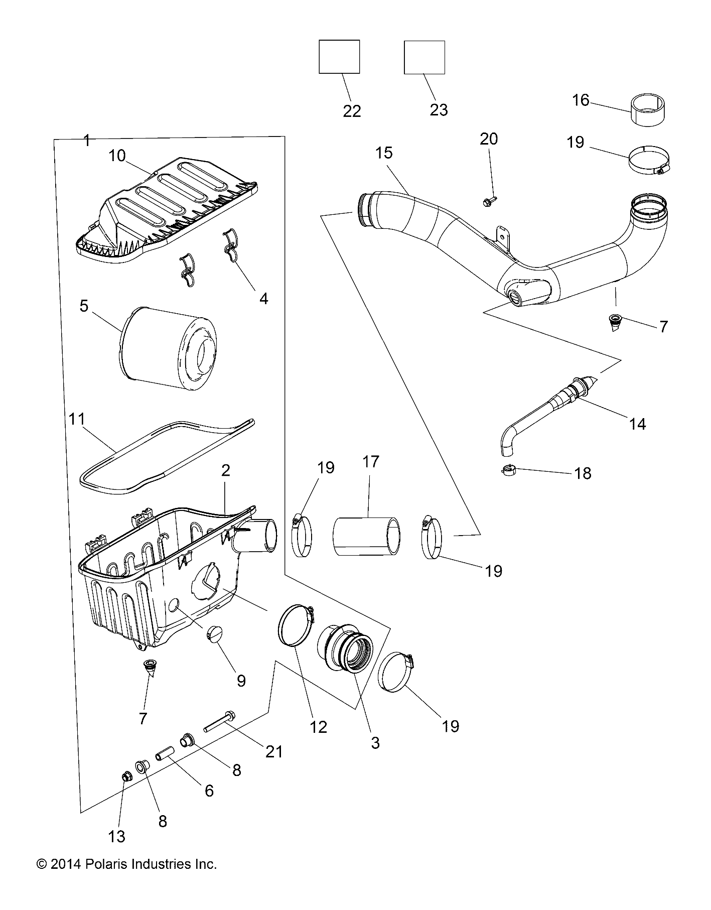 ENGINE, AIR INTAKE SYSTEM - R16RNA57A1/A9/A4/E57AH (49RGRAIRBOX15570MC)