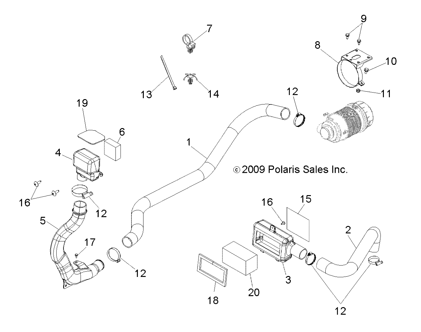 ENGINE, AIR INTAKE - R11WH50AG/AH/AR (49RGRAIRINTAKE10)