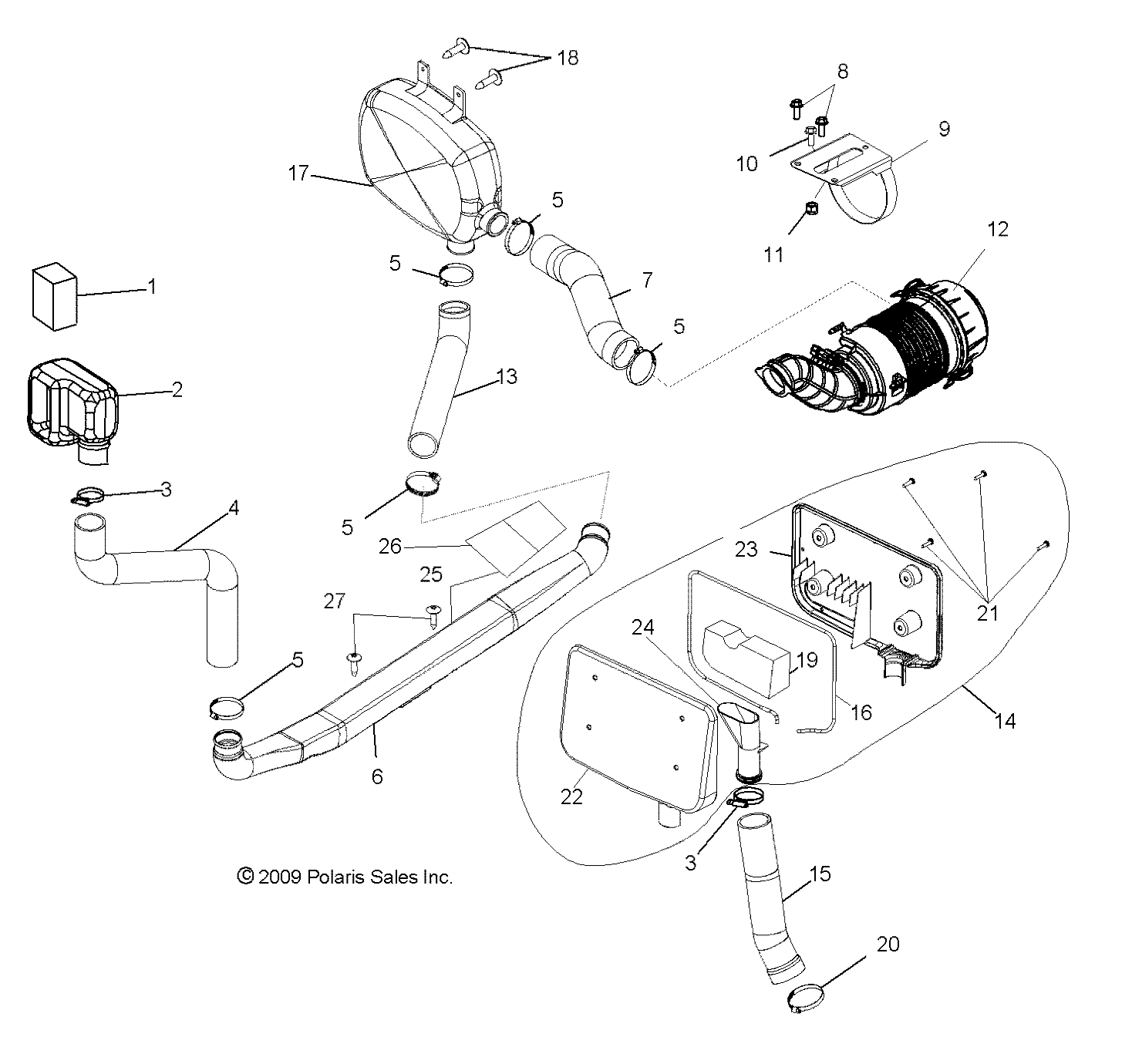 ENGINE, AIR INTAKE - R10TH50AG/AR (49RGRAIRINTAKE10800)