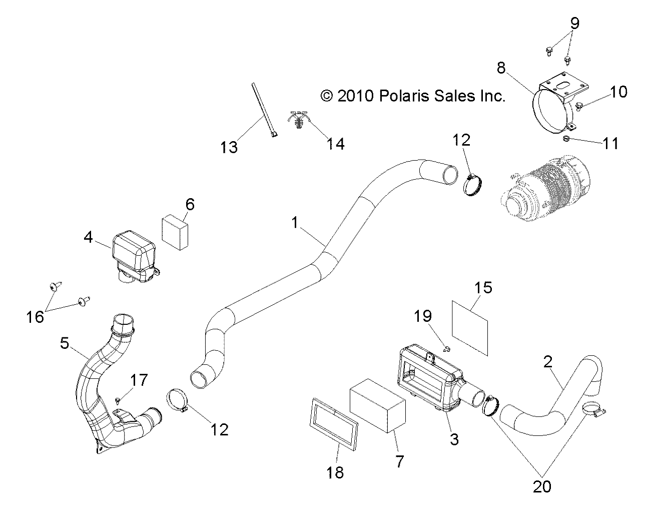 ENGINE, AIR INTAKE - R14RH45AA (49RGRAIRINTAKE11400HO)