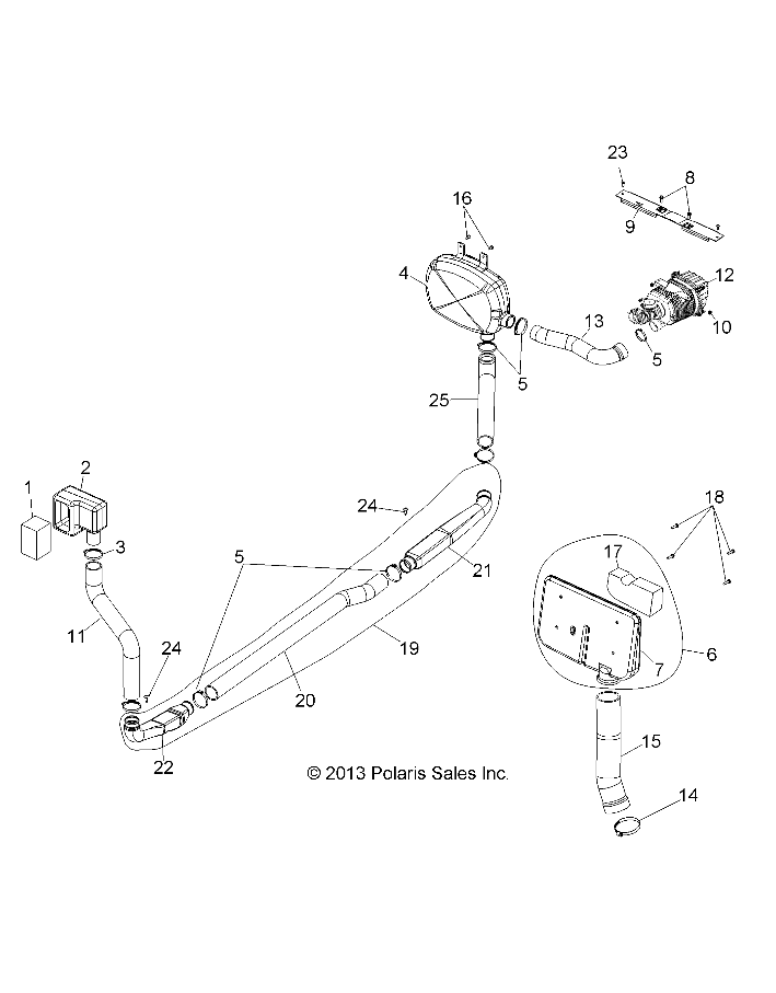 ENGINE, CLUTCH AIR INTAKE - R14WH76AA/EAC (49RGRAIRINTAKE14800CREW)