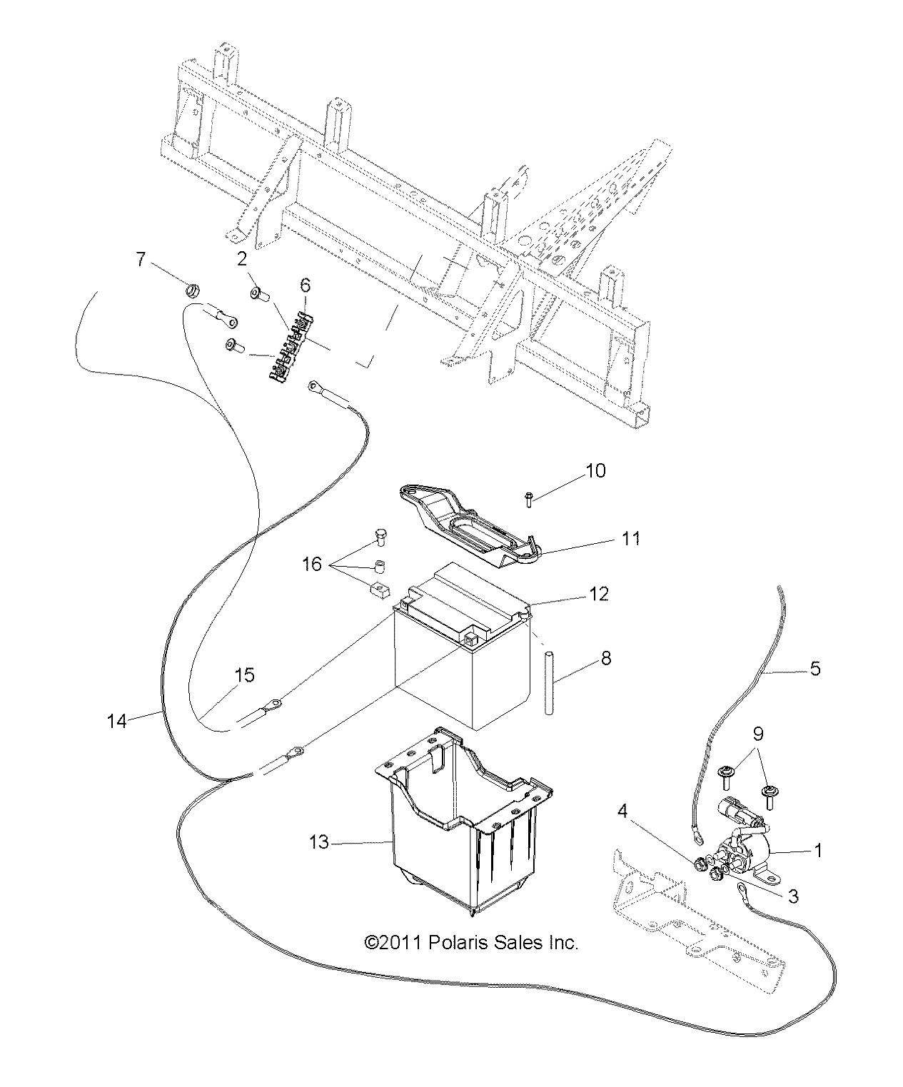 ELECTRICAL, BATTERY - R12WH50AG/AH/AK/AR (49RGRBATTERY12500CREW)