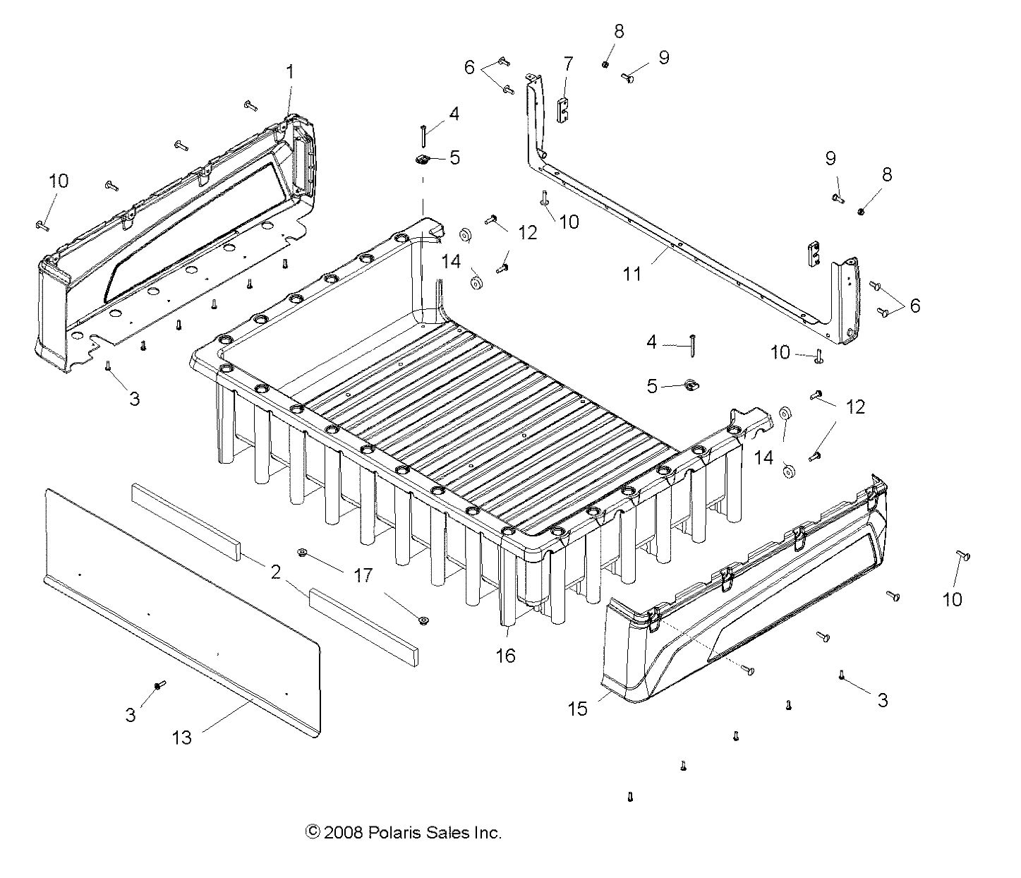 BODY, BOX ASM. - R09HH68/HY68 ALL OPTIONS (49RGRBOX097004X4)