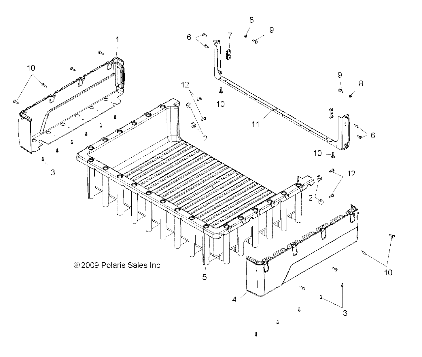 BODY, BOX ASM. - R10HR76AG/AR (49RGRBOX108006X6)