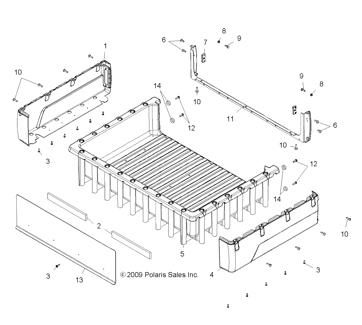 BODY, BOX ASM. - R10WH76AG/AH/AR/AV/WY76AW/AZ (49RGRBOX10CREW)