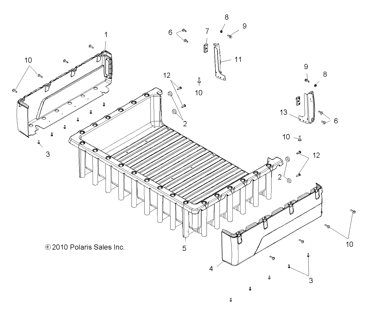 BODY, BOX ASM. - R13HR76AG/AR (49RGRBOX116X6)