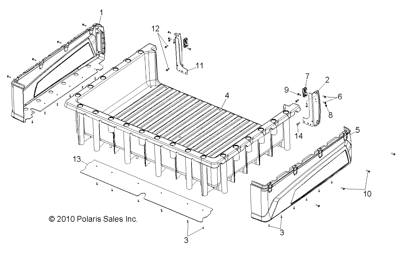 BODY, BOX ASM. - R11WH76AG/AR/WY76AE/AH/AJ (49RGRBOX118004X4)