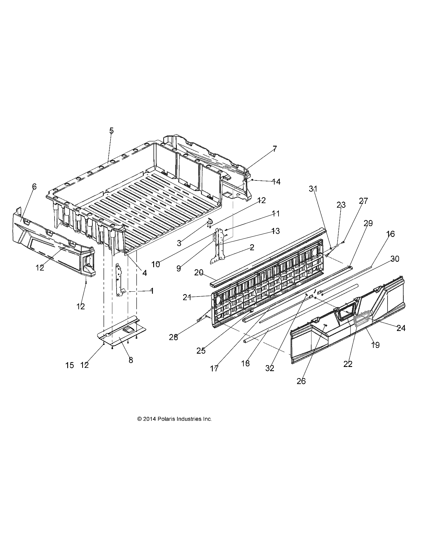 BODY, BOX ASM. - R15RTAD1FA (49RGRBOX151KDSL)