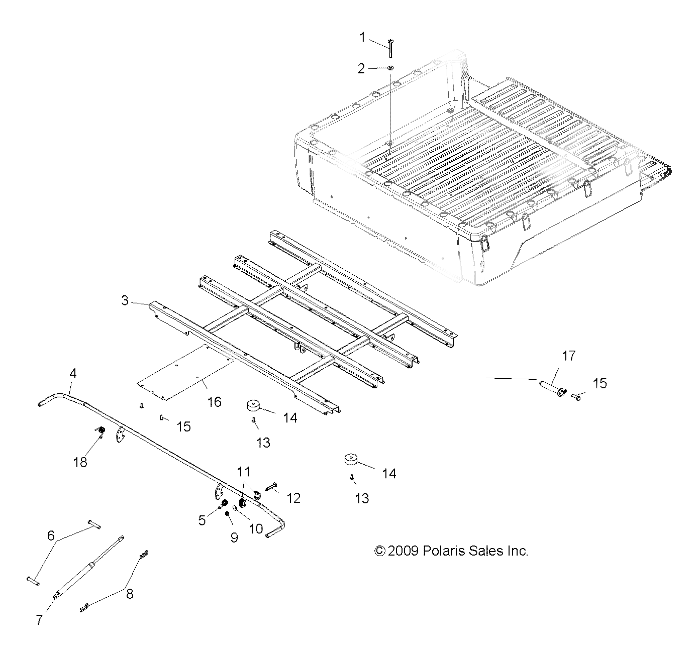 BODY, BOX MOUNTING - R10WH76AG/AH/AR/AV/WY76AW/AZ (49RGRBOXMOUNTING10CREW)