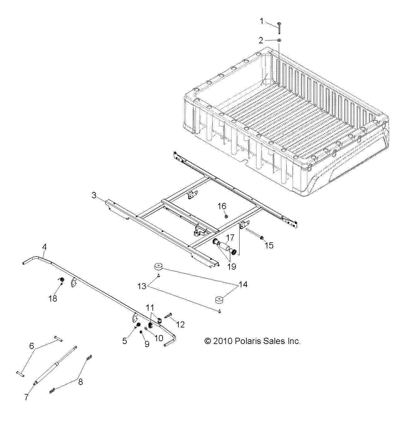 BODY, BOX MOUNTING - R14WH9EMD (49RGRBOXMOUNTING11DCREW)