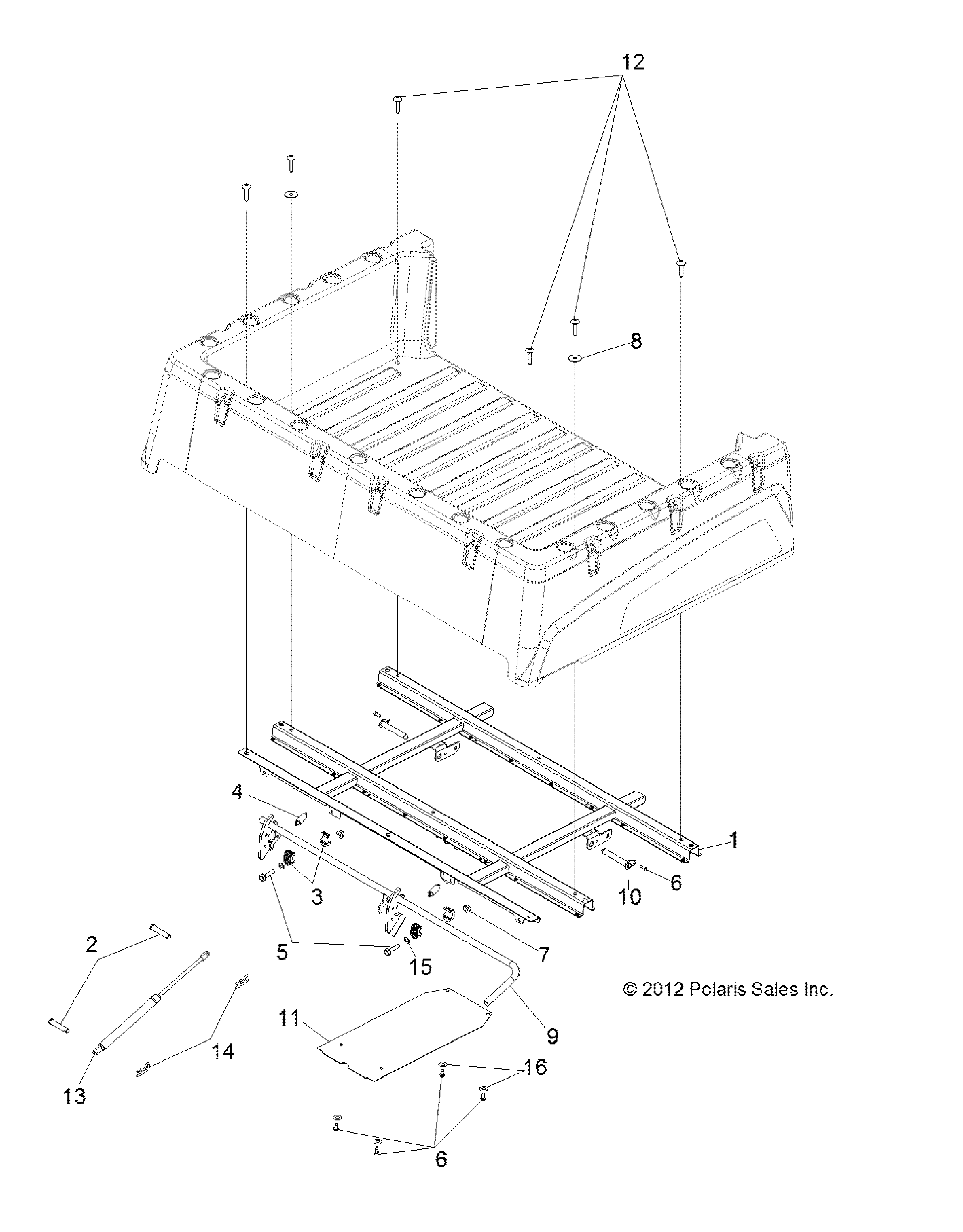 BODY, BOX MOUNTING - R14RH76AA/76AC/7EAZ (49RGRBOXMOUNTING13500CREW)