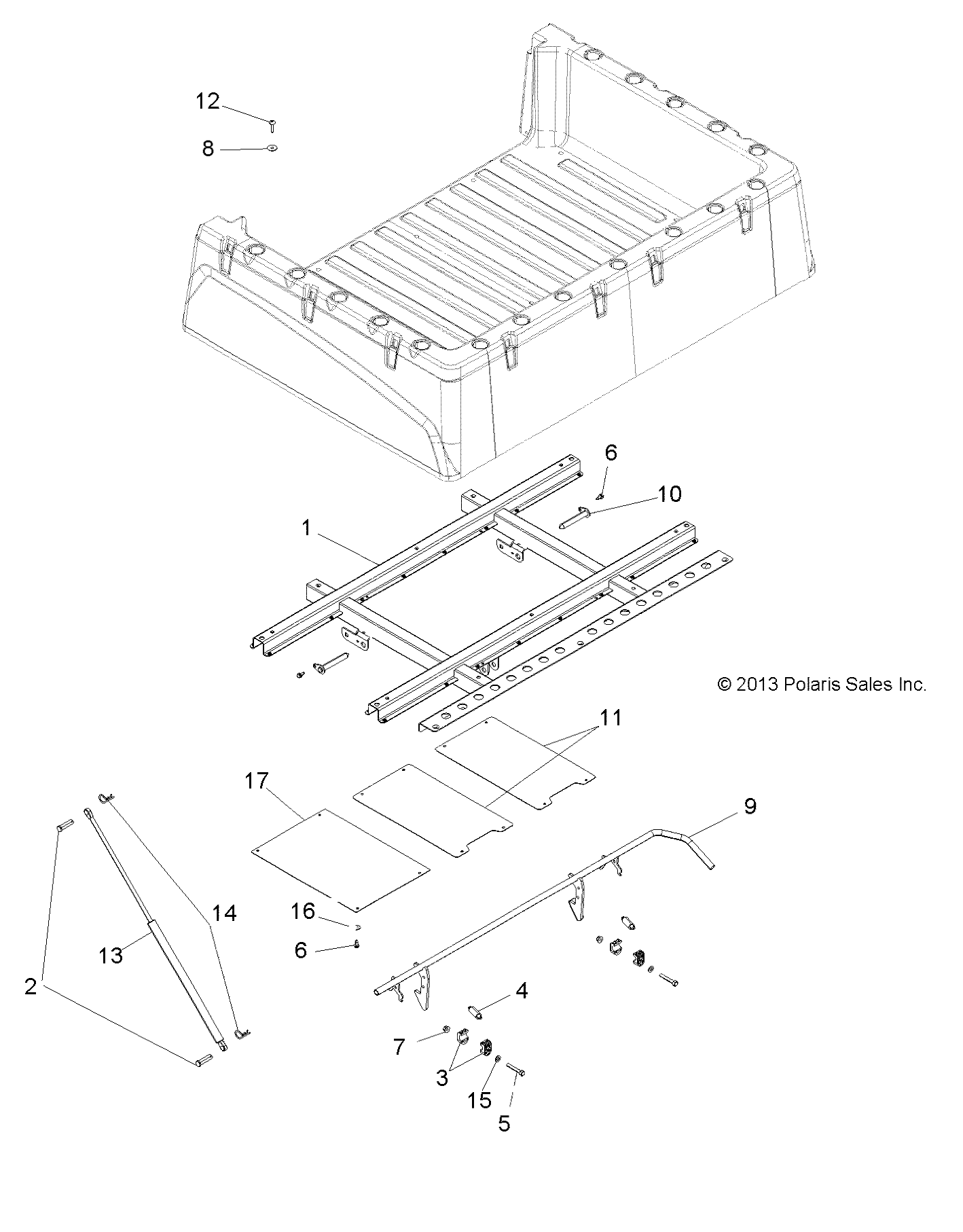 BODY, BOX MOUNTING - R14WH57AA/AC/AR/6EAT (49RGRBOXMOUNTING14570)