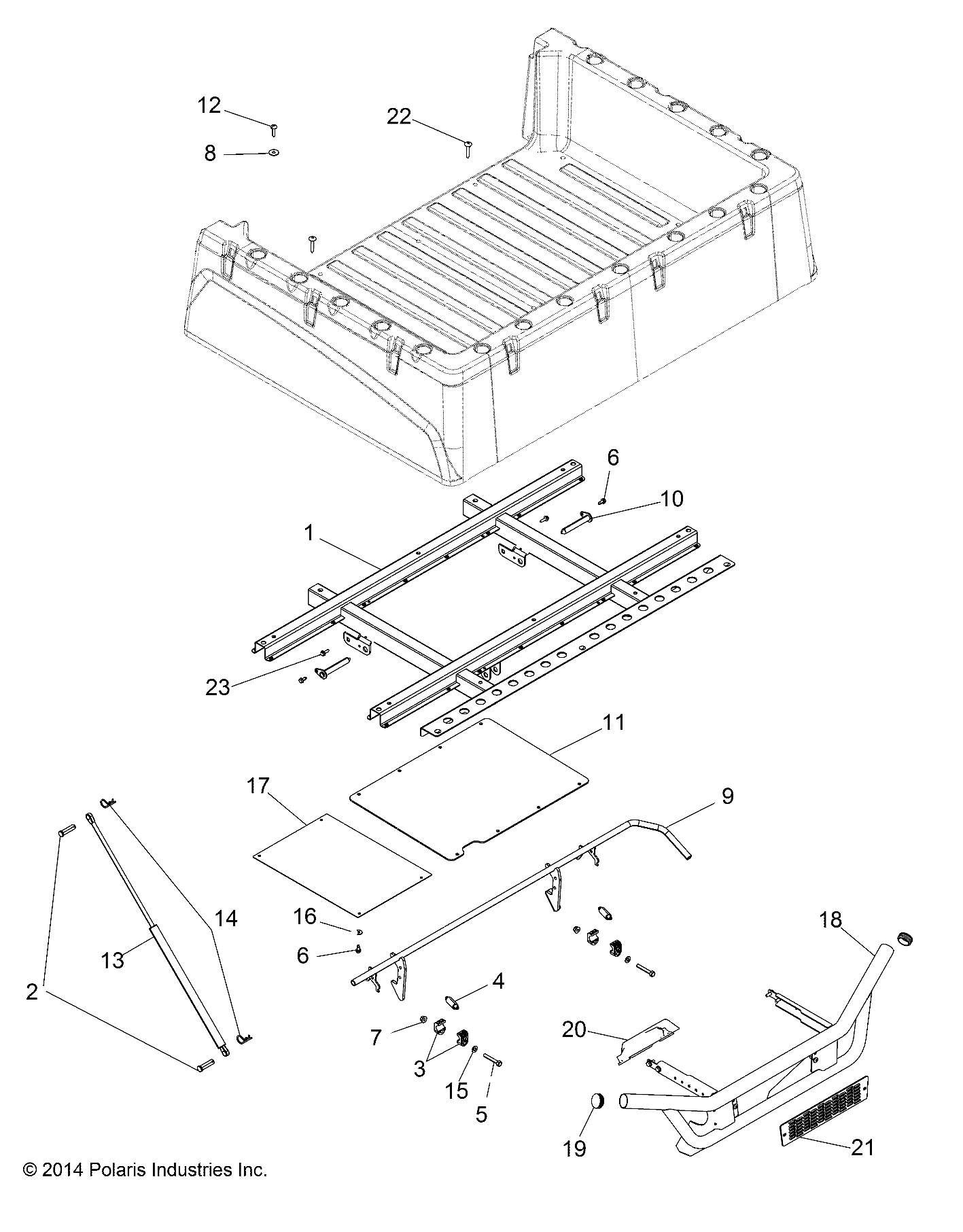 BODY, BOX MOUNTING - R15RMA57AA/AR/AC/LA/EAZ/H57AR (49RGRBOXMOUNTING15570)