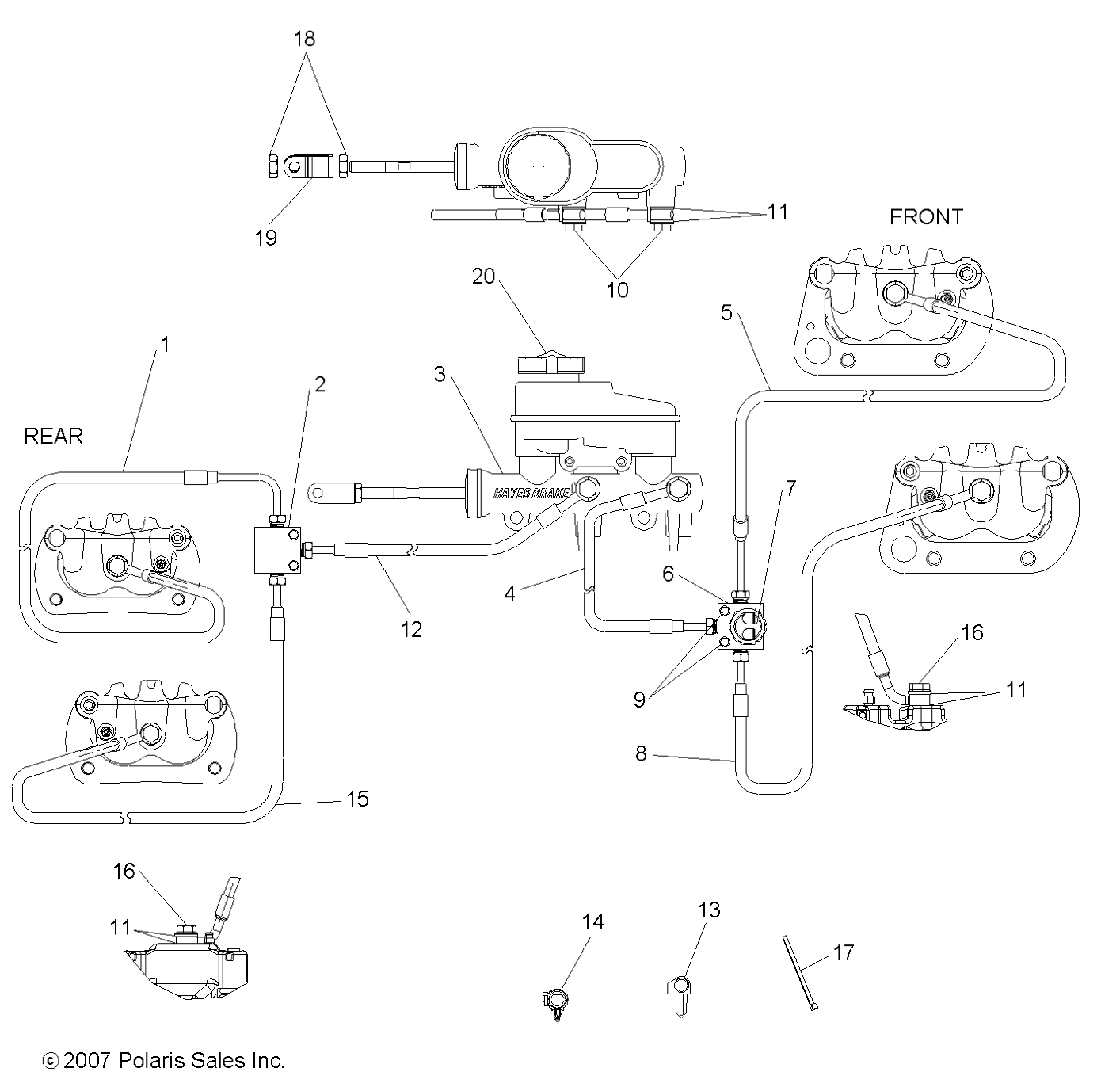 BRAKES, LINES and MASTER CYLINDER - R08WH68AG/AH/AK/AR (49RGRBRAKELINES08MVRS)