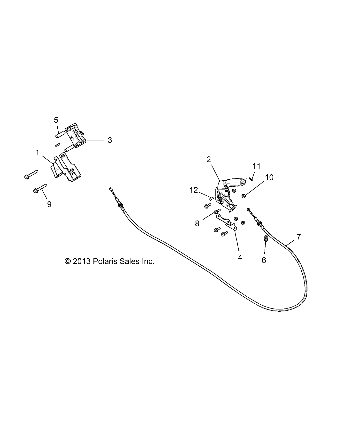 BRAKES, PARKING BRAKE - Z14ST1EFX (49RGRBRAKEPARK14RZR1KI)