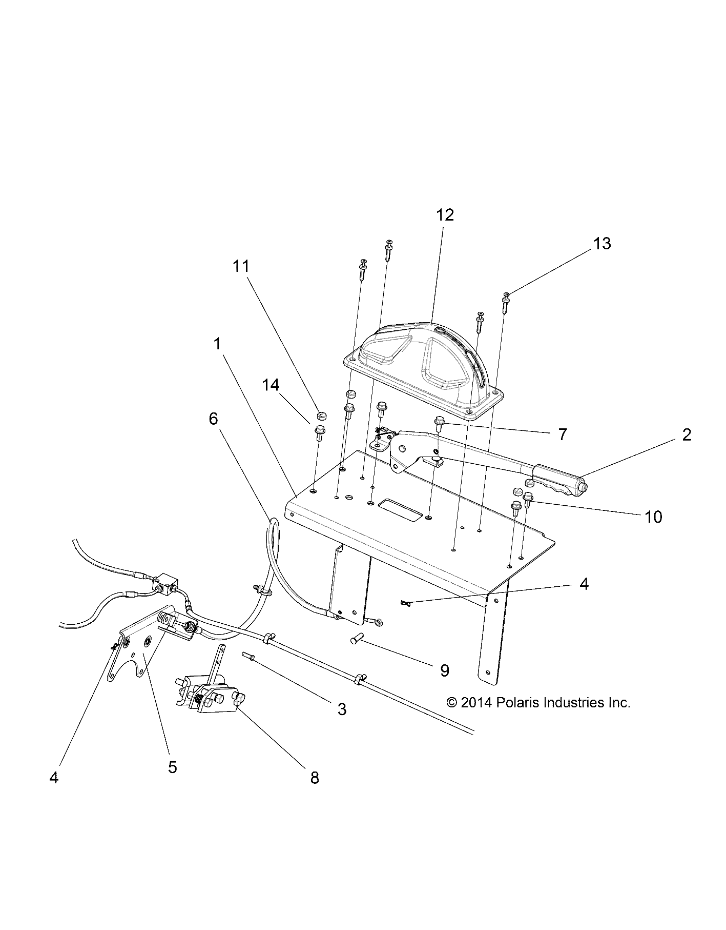 BRAKES, PARK BRAKE ASM. - R22MAAE4B8/B9 (49RGRBRAKEPARK15EV)