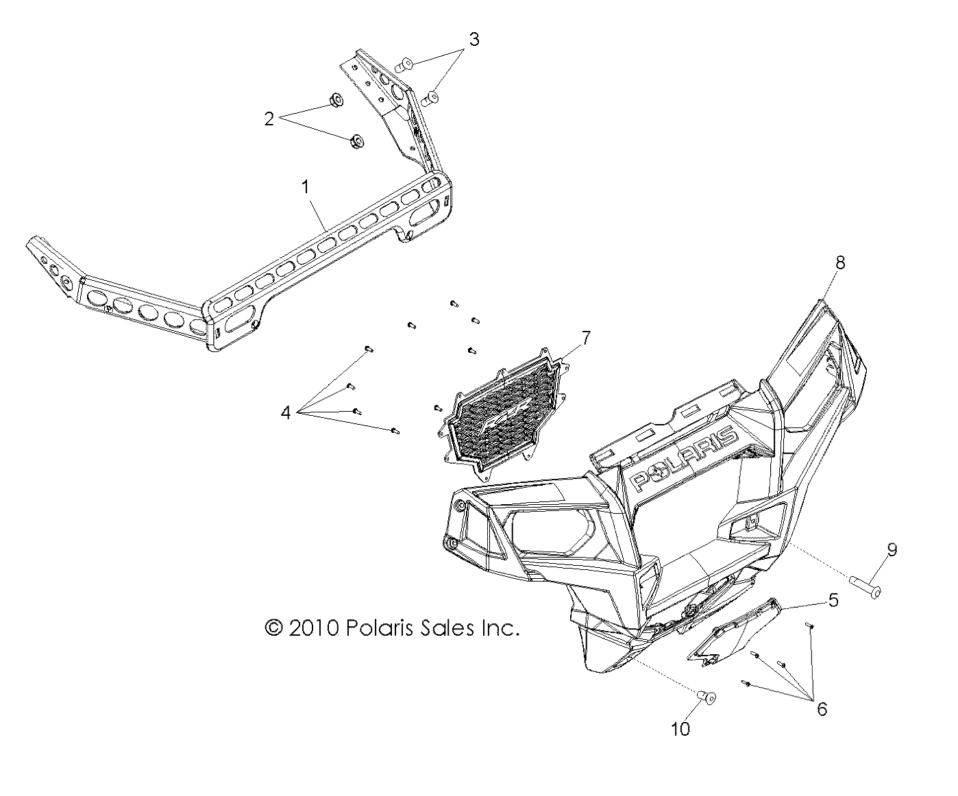 BODY, FRONT BUMPER - R11VM76FX (49RGRBUMPER11RZRS)