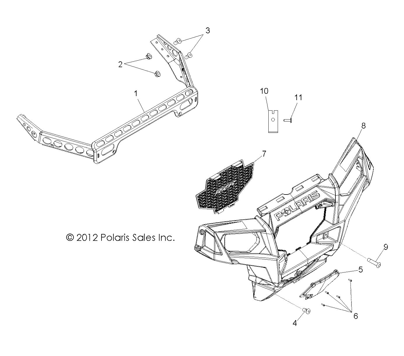 BODY, FRONT BUMPER - R13VE76AD/AI/AW/7EAS/EAT (49RGRBUMPER13RZRS)