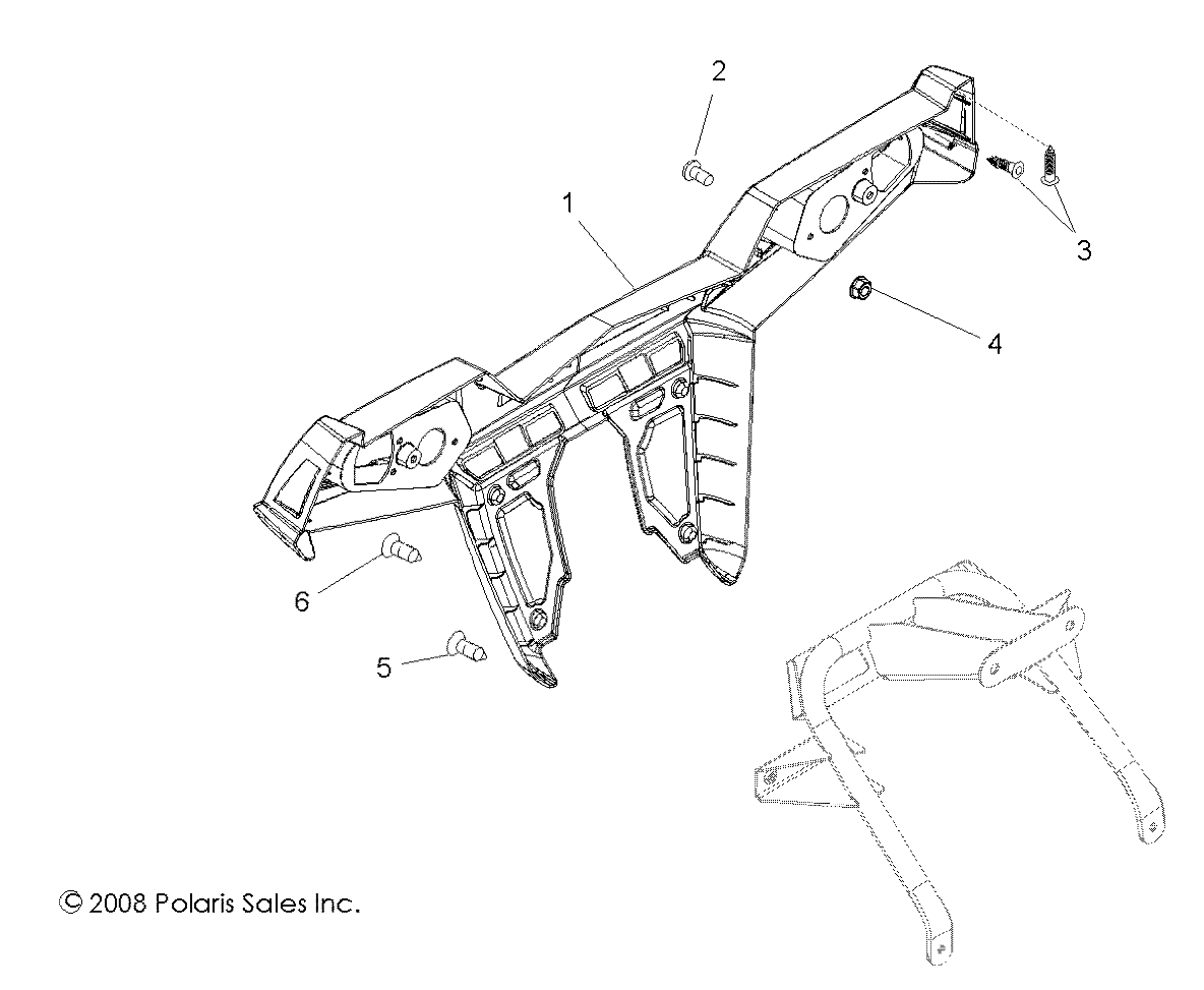 BODY, REAR BUMPER - R11XY76FX (49RGRBUMPERRR09RZR)