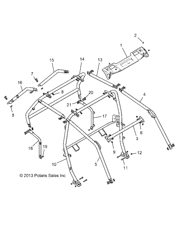 CHASSIS, CAB FRAME - Z15VFE99AT/AV/AP (49RGRCAB1410004)