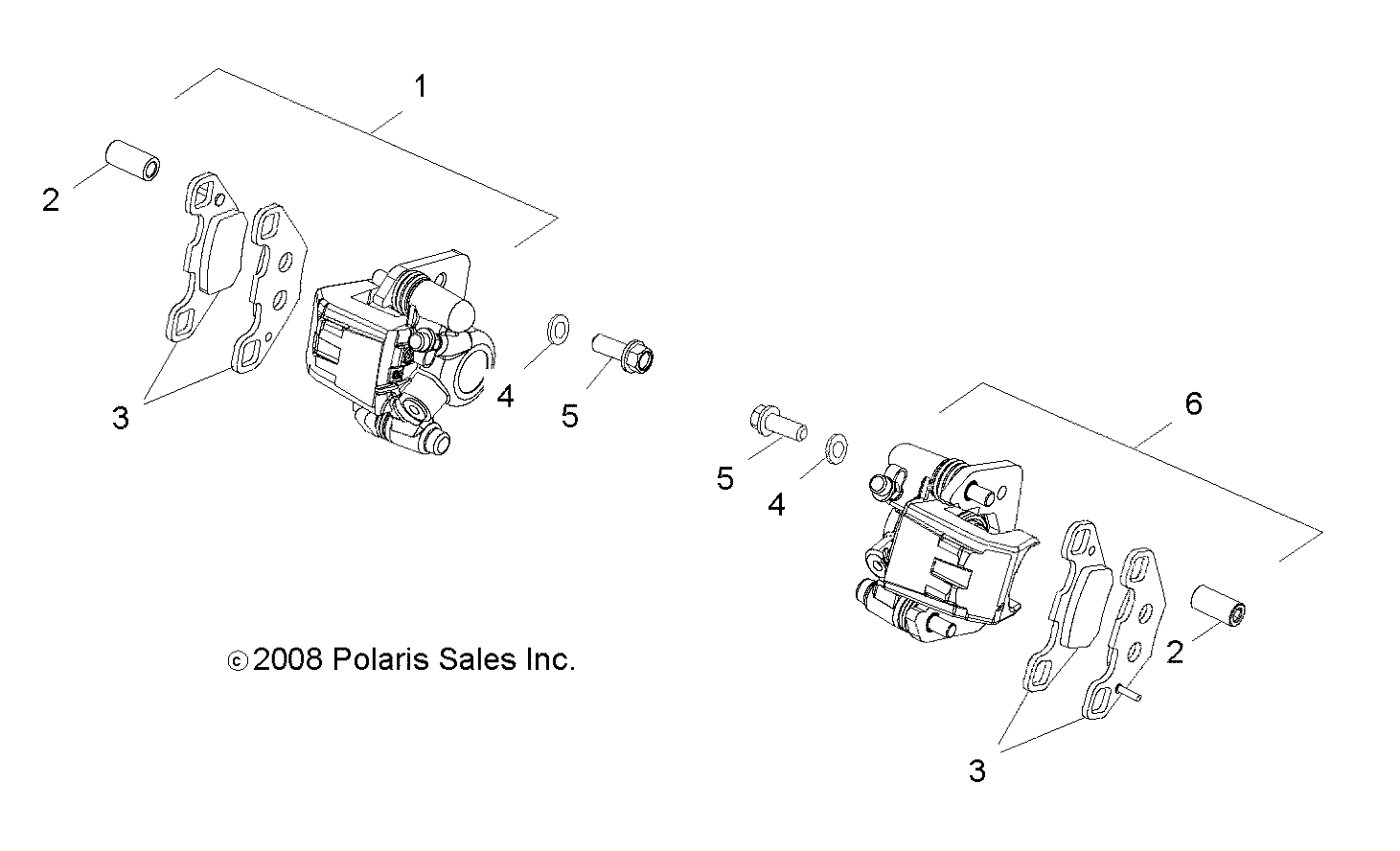 BRAKES, CALIPER, FRONT - Z16YAV17AB/AF/CAB/CAF (49RGRCALIPER09RZR170)