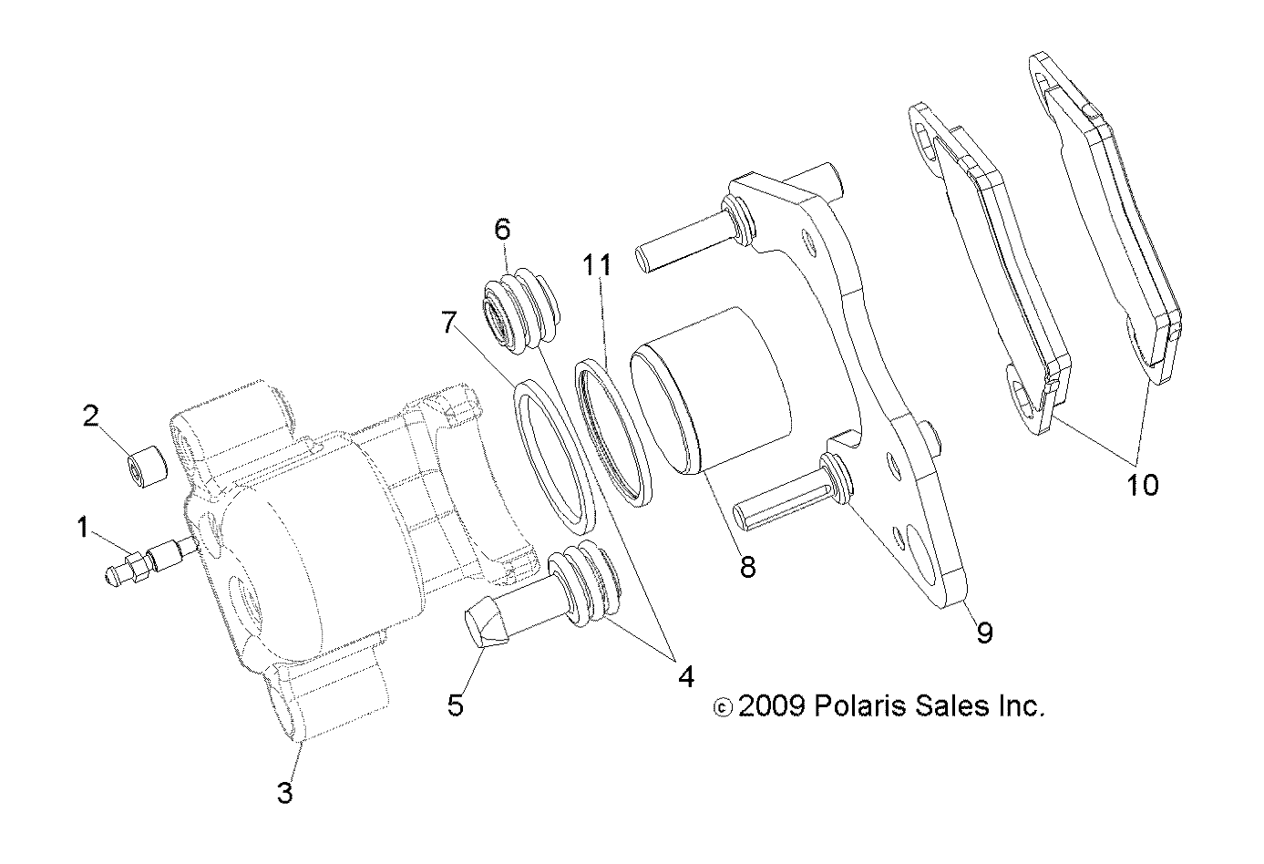 BRAKES, FRONT CALIPER - A18SWE57B1 (49RGRCALIPER10)