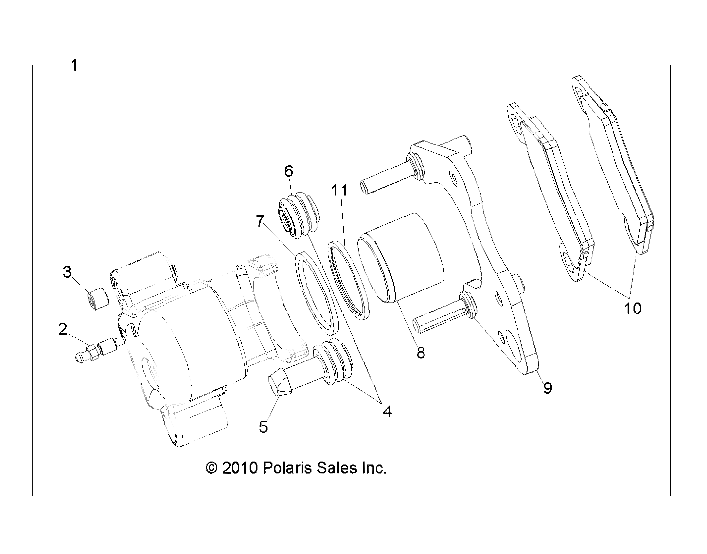 BRAKES, FRONT CALIPER - R12RH50AG/AH/AM/AR/AZ (49RGRCALIPER11500EFI)