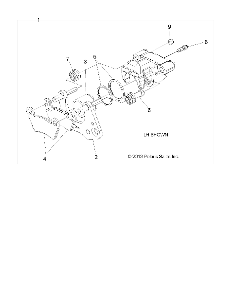 BRAKES, CALIPER, FRONT - R20M4A57L1 (49RGRCALIPER14570CREW)