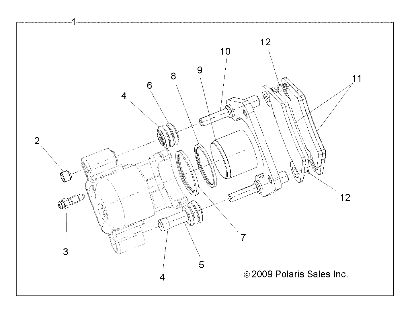 BRAKES, REAR CALIPER - R19RMAE4G8/G9 (49RGRCALIPERRR10EV)