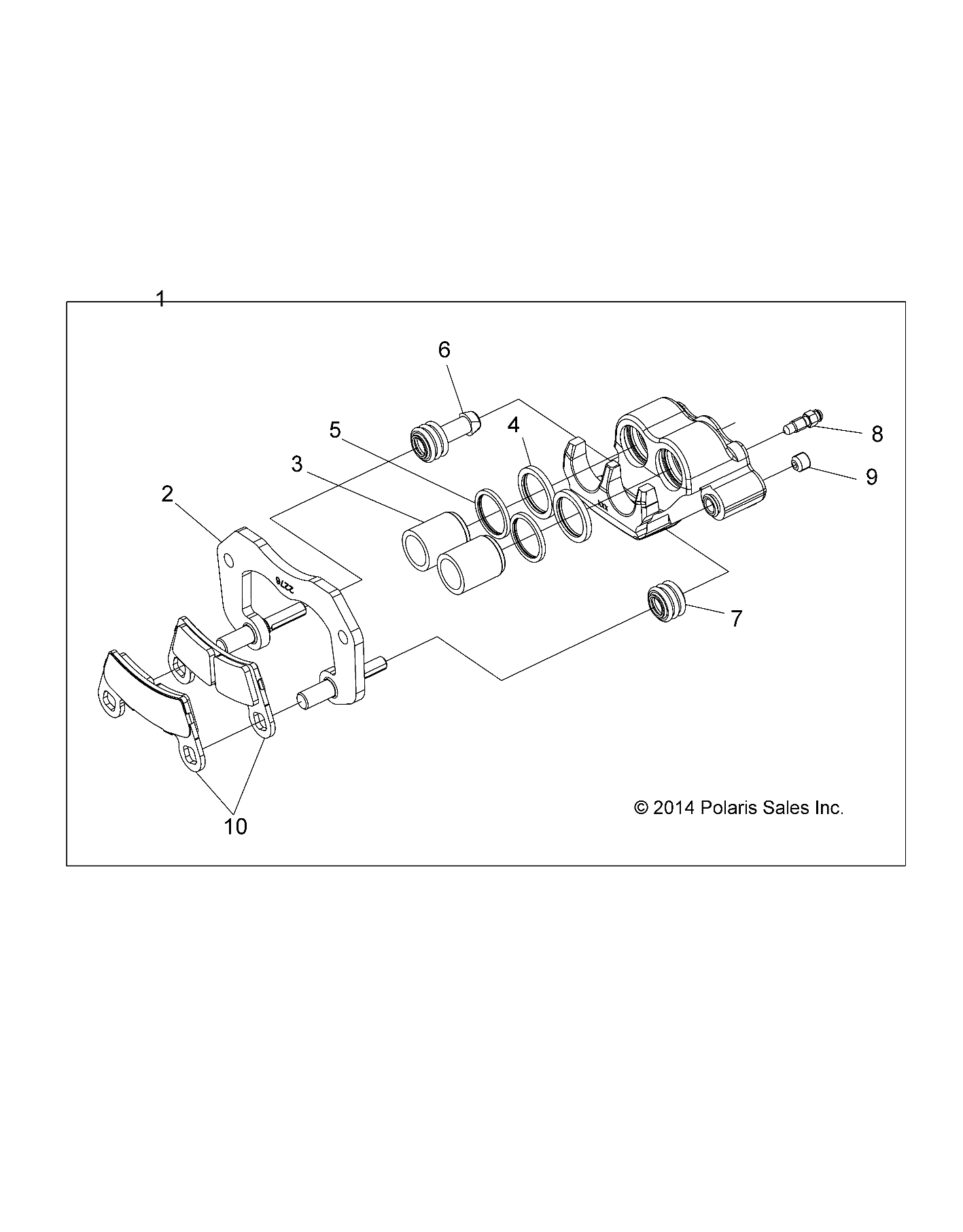 BRAKES, REAR CALIPER - Z16VA87 ALL OPTIONS (49RGRCALIPERRR15RZR900)