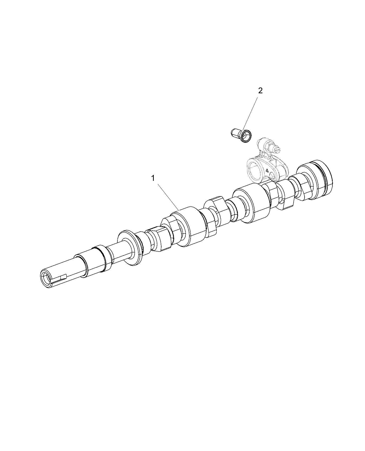 ENGINE, CAMSHAFT, PUSH ROD - R18RVAD1B1 (49RGRCAMSHAFT15DSL)