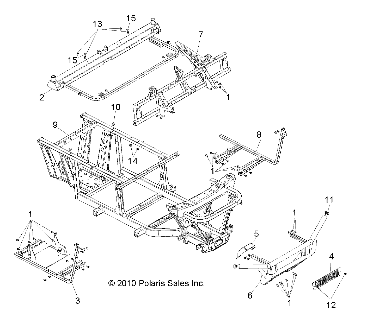 CHASSIS, FRAME and FRONT BUMPER - R10RH45AG/AH/AR (49RGRCHASSIS10)