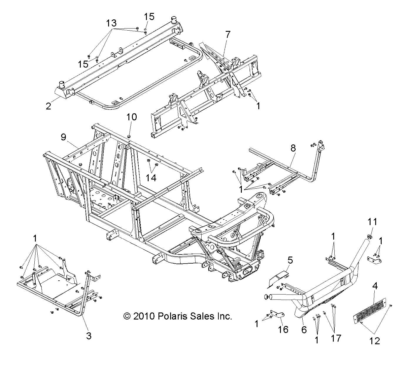 CHASSIS, FRAME and FRONT BUMPER - R12RH45AG/AH/AR (49RGRCHASSIS11400HO)