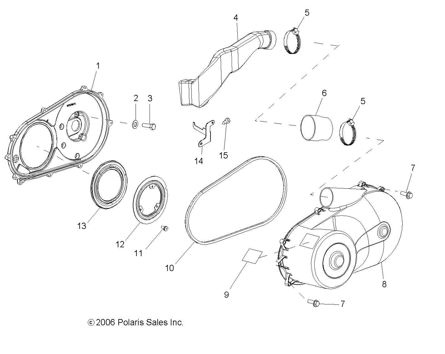 DRIVE TRAIN, CLUTCH COVER - R08RF68AD/AF/AZ (49RGRCLUTCHCVR077006X6)