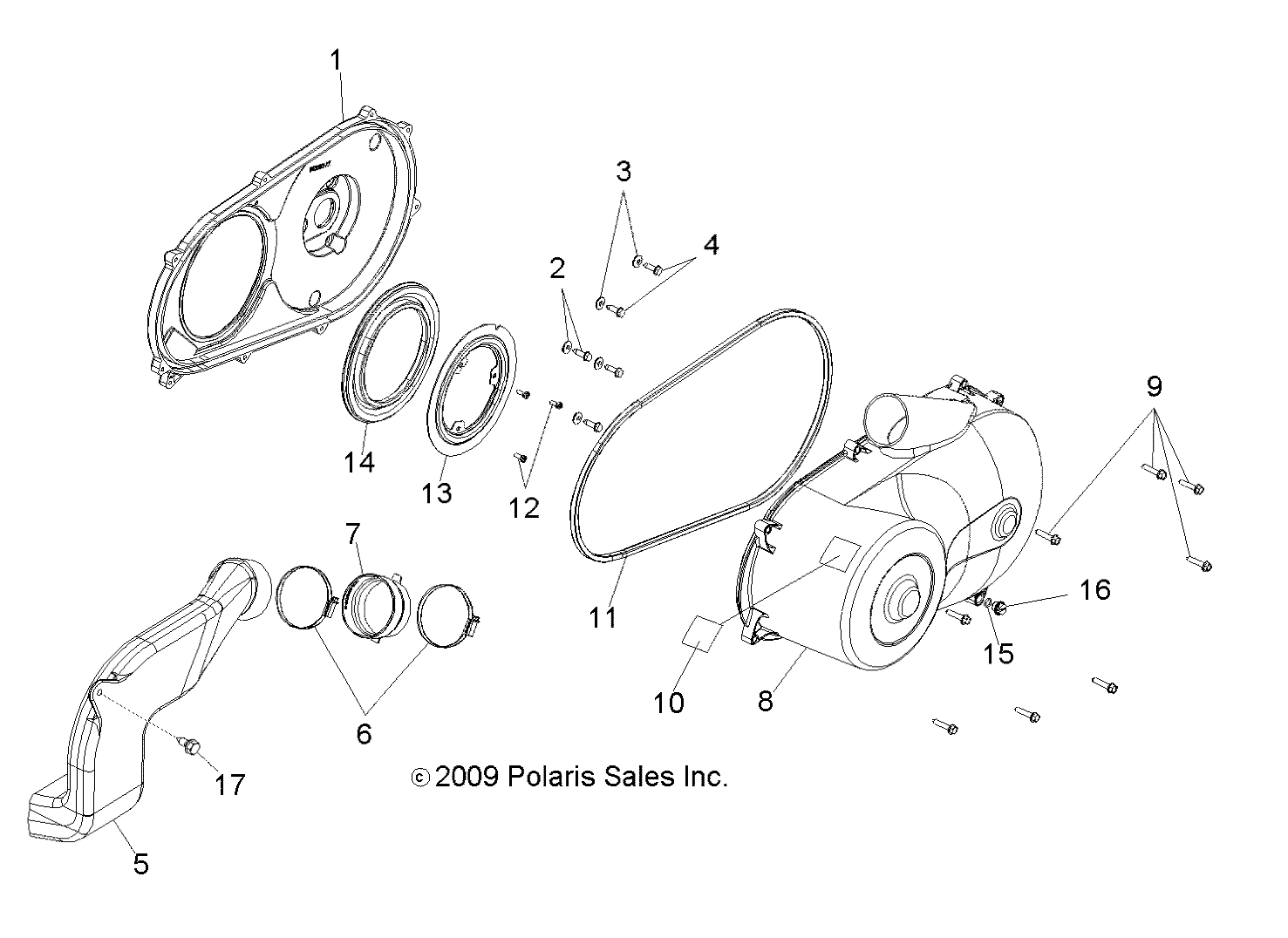 DRIVE TRAIN, CLUTCH COVER - R10TH50AG/AR (49RGRCLUTCHCVR105004X4)