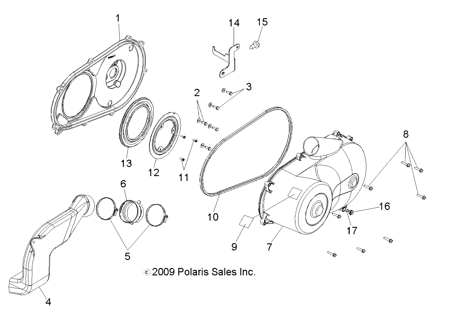 DRIVE TRAIN, CLUTCH COVER - R14HR76AA/AJ (49RGRCLUTCHCVR108004X4)