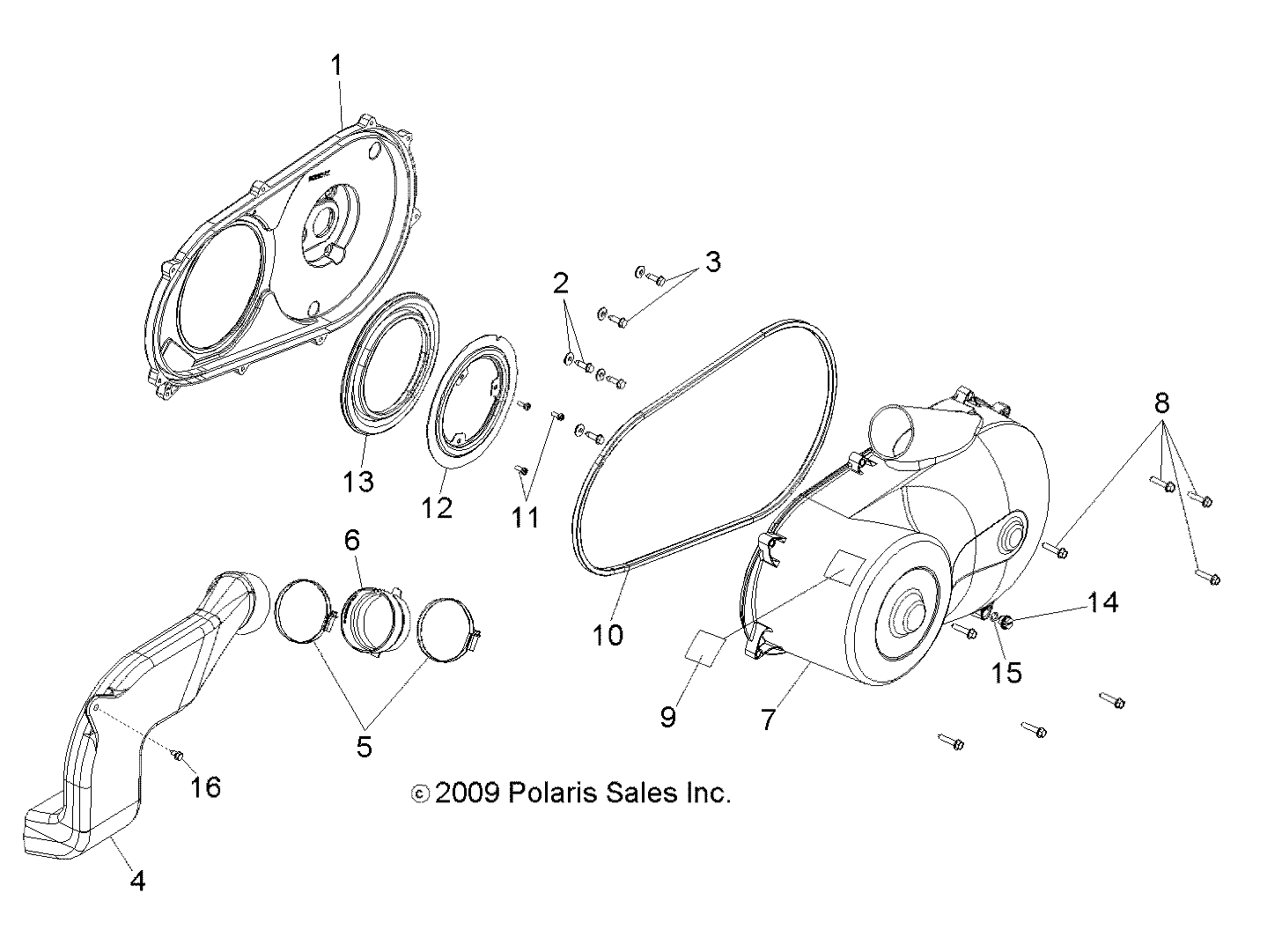 DRIVE TRAIN, CLUTCH COVER - R10TH76/TY76 ALL OPTIONS (49RGRCLUTCHCVR10800EFI)