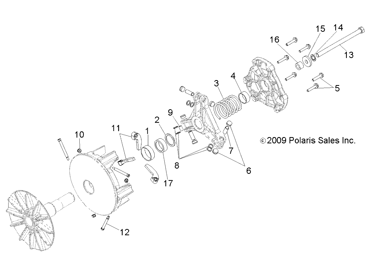 DRIVE TRAIN, PRIMARY CLUTCH - R12RH45AG/AH/AR (49RGRCLUTCHDRV10450)