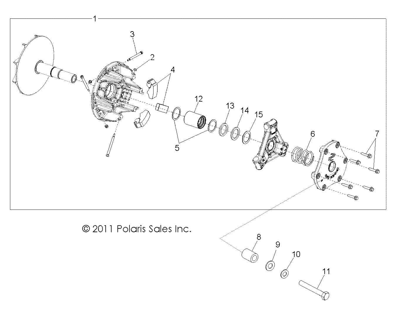 DRIVE TRAIN, PRIMARY CLUTCH - R12TH90DG (49RGRCLUTCHDRV12DCREW)