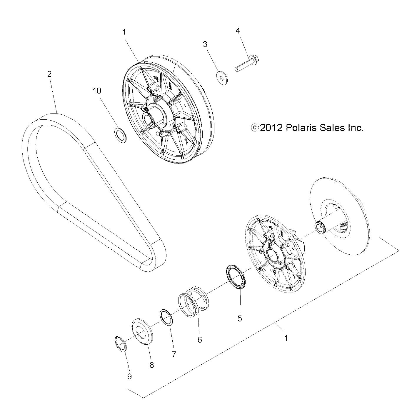 DRIVE TRAIN, CLUTCH, SECONDARY - R13UH88/UH9E ALL OPTIONS (49RGRCLUTCHDVN13900XP)