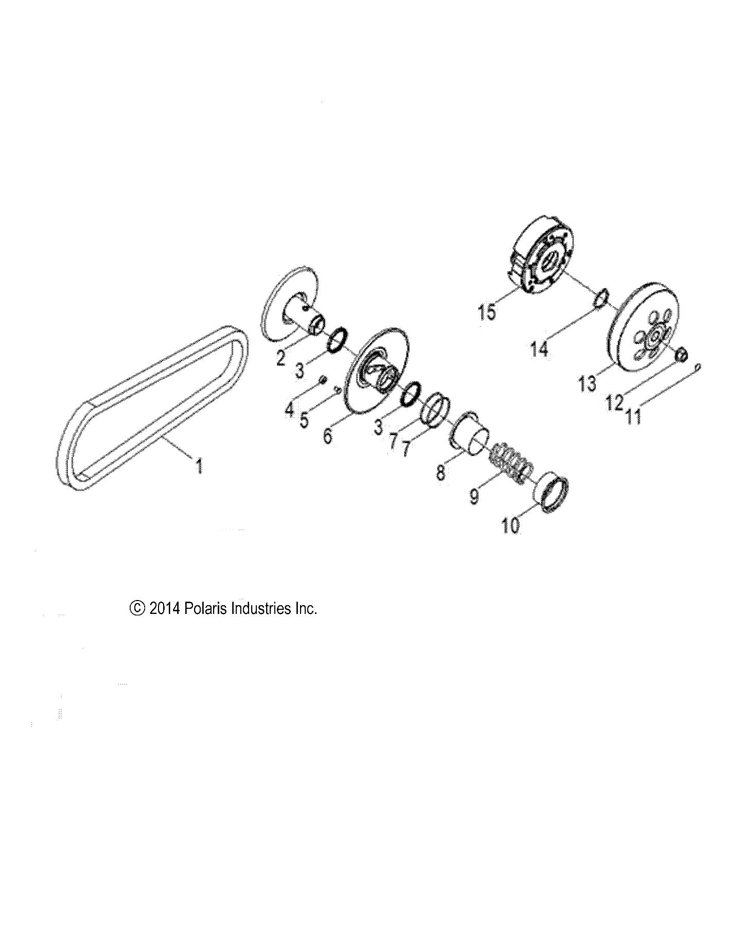 DRIVE TRAIN, CLUTCH, SECONDARY - Z16YAV17AB/AF/CAB/CAF (49RGRCLUTCHDVN09RZR170)