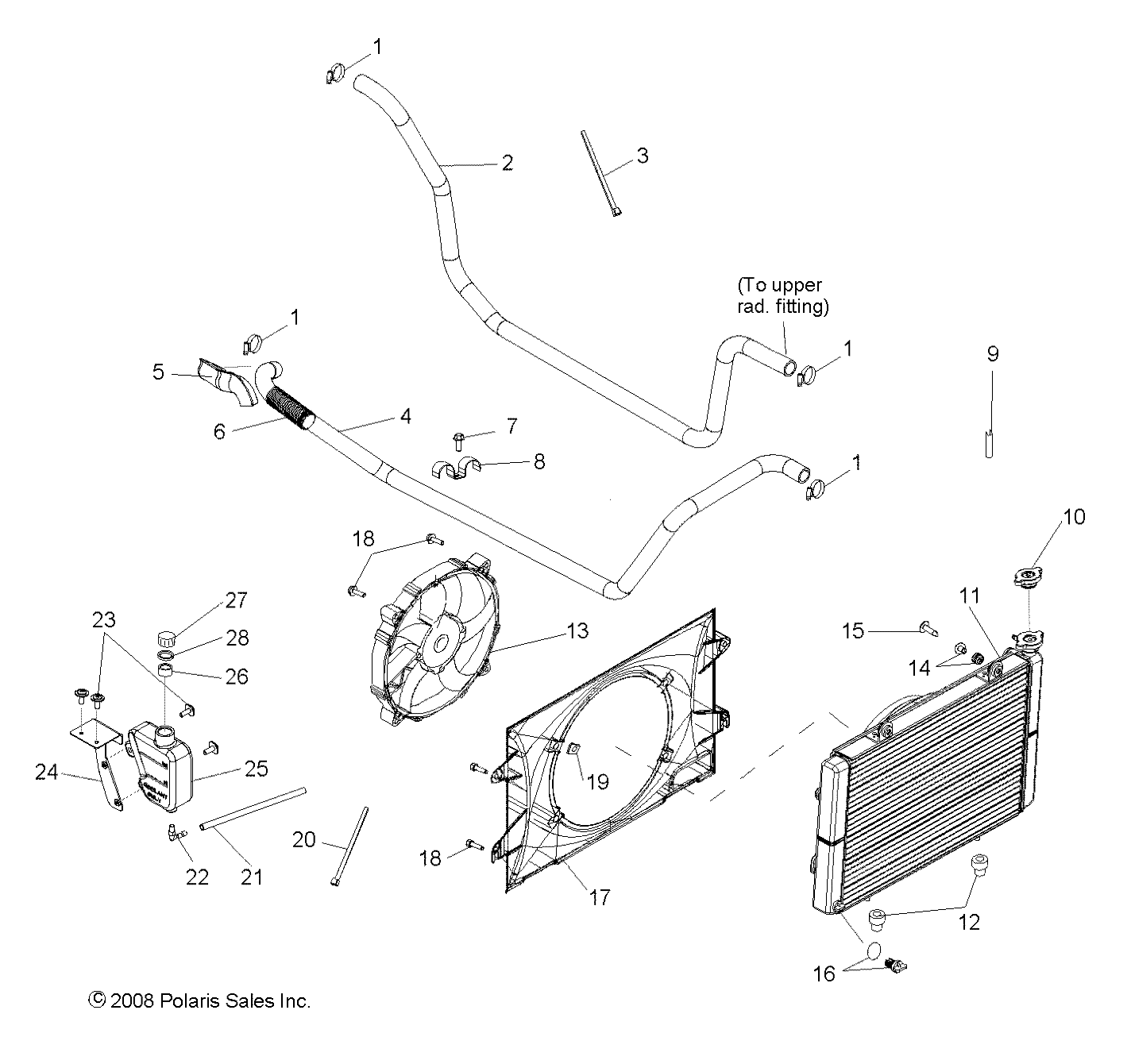 ENGINE, COOLING SYSTEM - R10HR76AG/AR (49RGRCOOL097004X4)