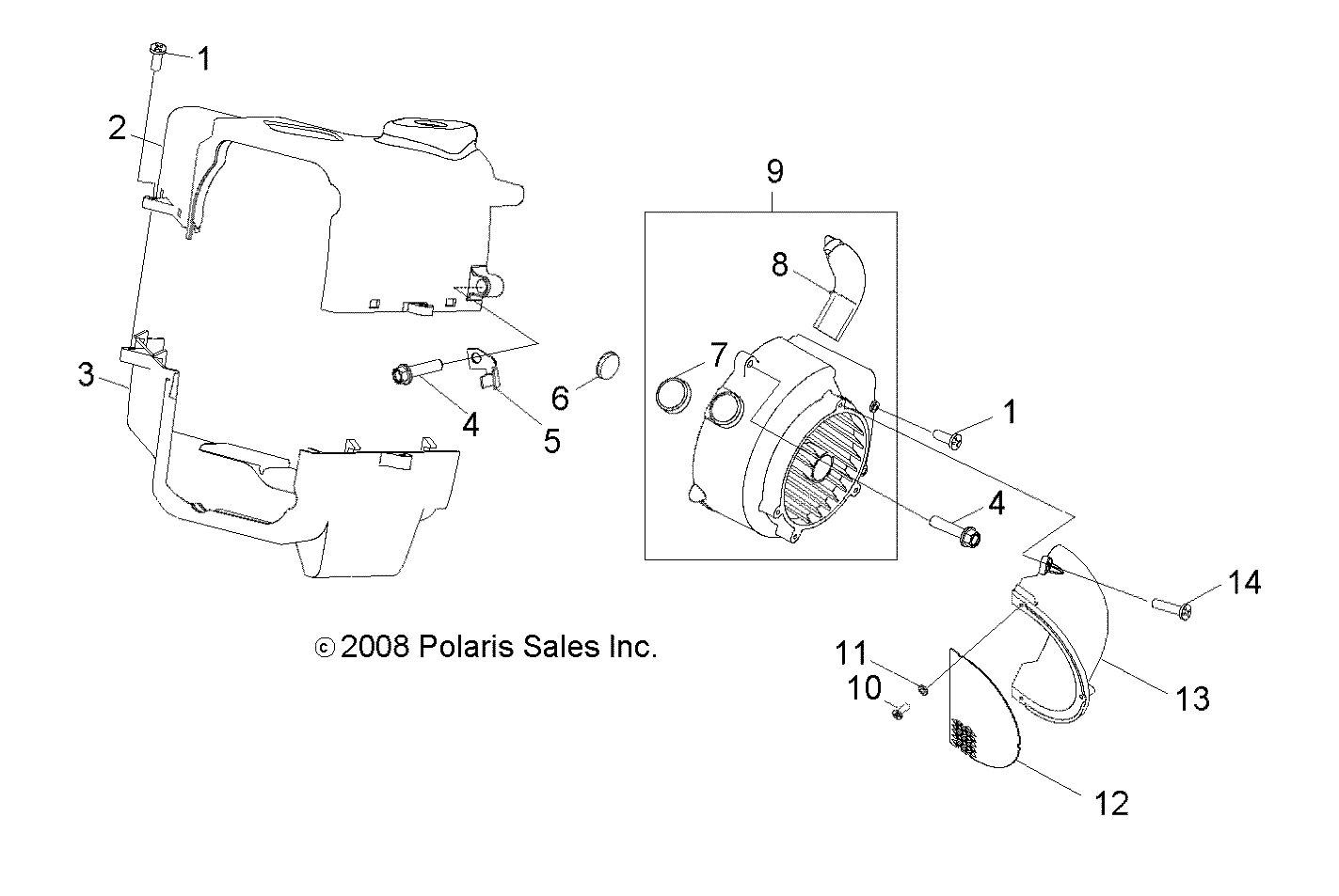 ENGINE, COOLING - A09VA17AA/AD (49RGRCOOL09RZR170)