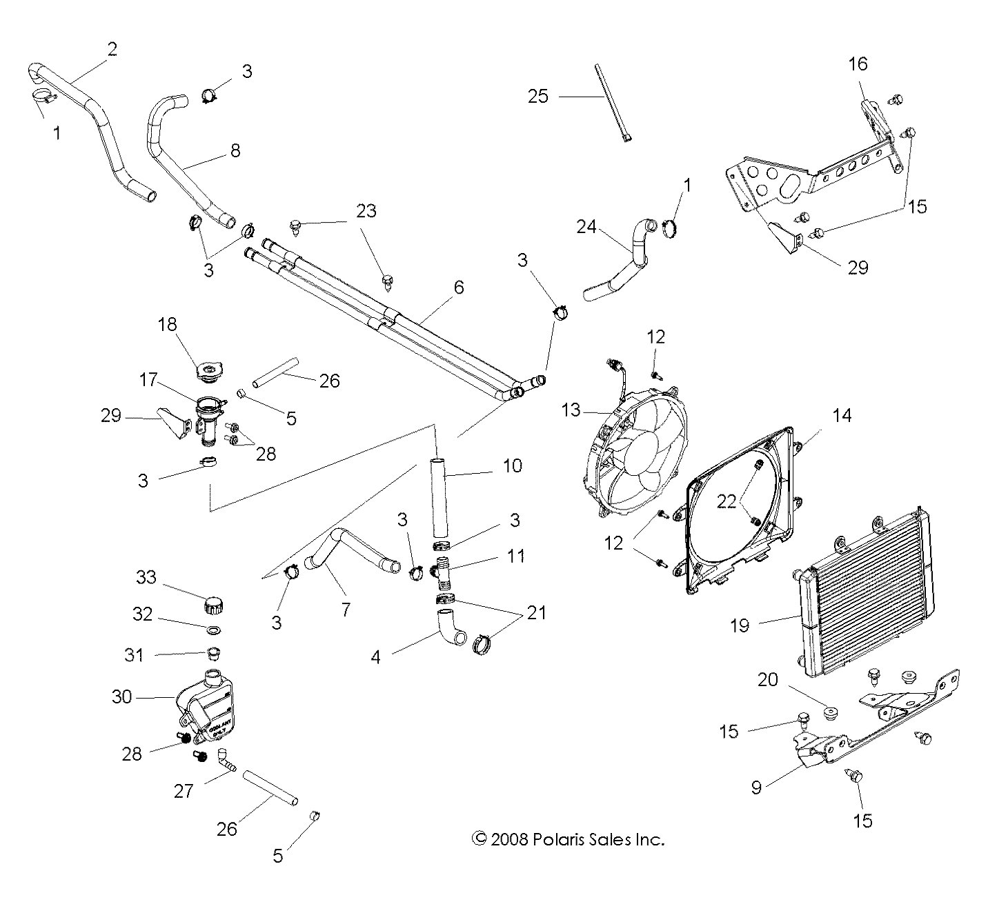 ENGINE, COOLING SYSTEM - R09VH76FX (49RGRCOOL09RZRI)