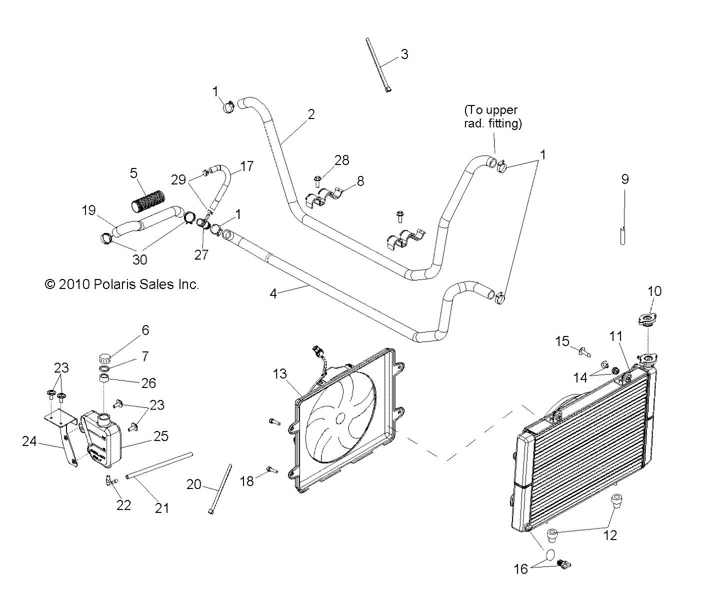 ENGINE, COOLING SYSTEM - R13TH76/7E ALL OPTIONS (49RGRCOOL118004X4)