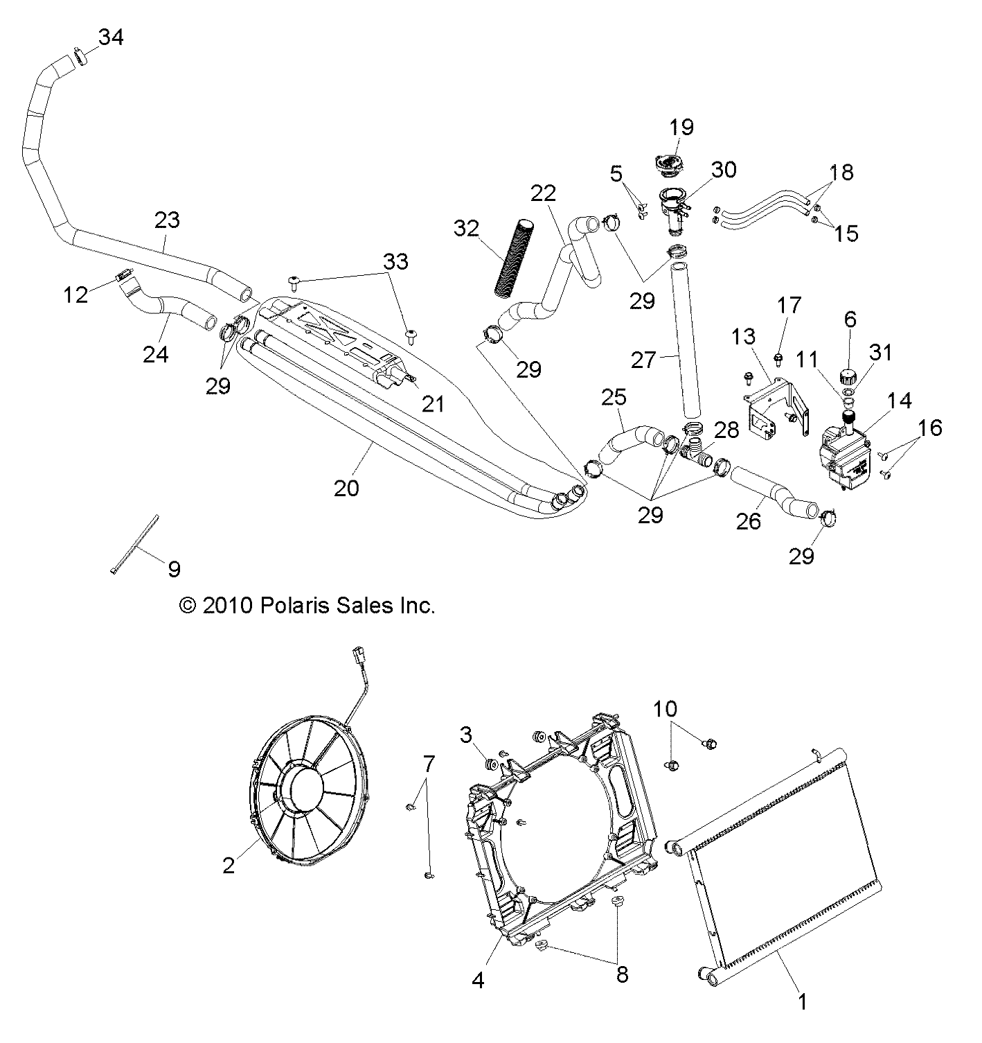 ENGINE, COOLING SYSTEM - R11JH87AA/AD (49RGRCOOL11RZR875)