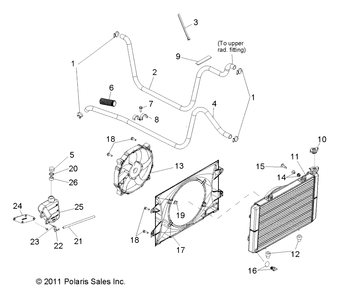 ENGINE, COOLING SYSTEM - R13RH50AG/AH/AM/AR (49RGRCOOL12500)