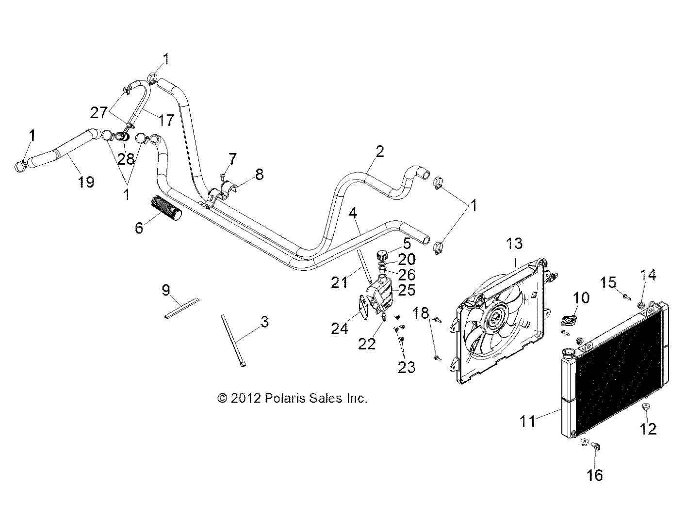 ENGINE, COOLING SYSTEM - R13RH76AG/AH/AN (49RGRCOOL13800MID)