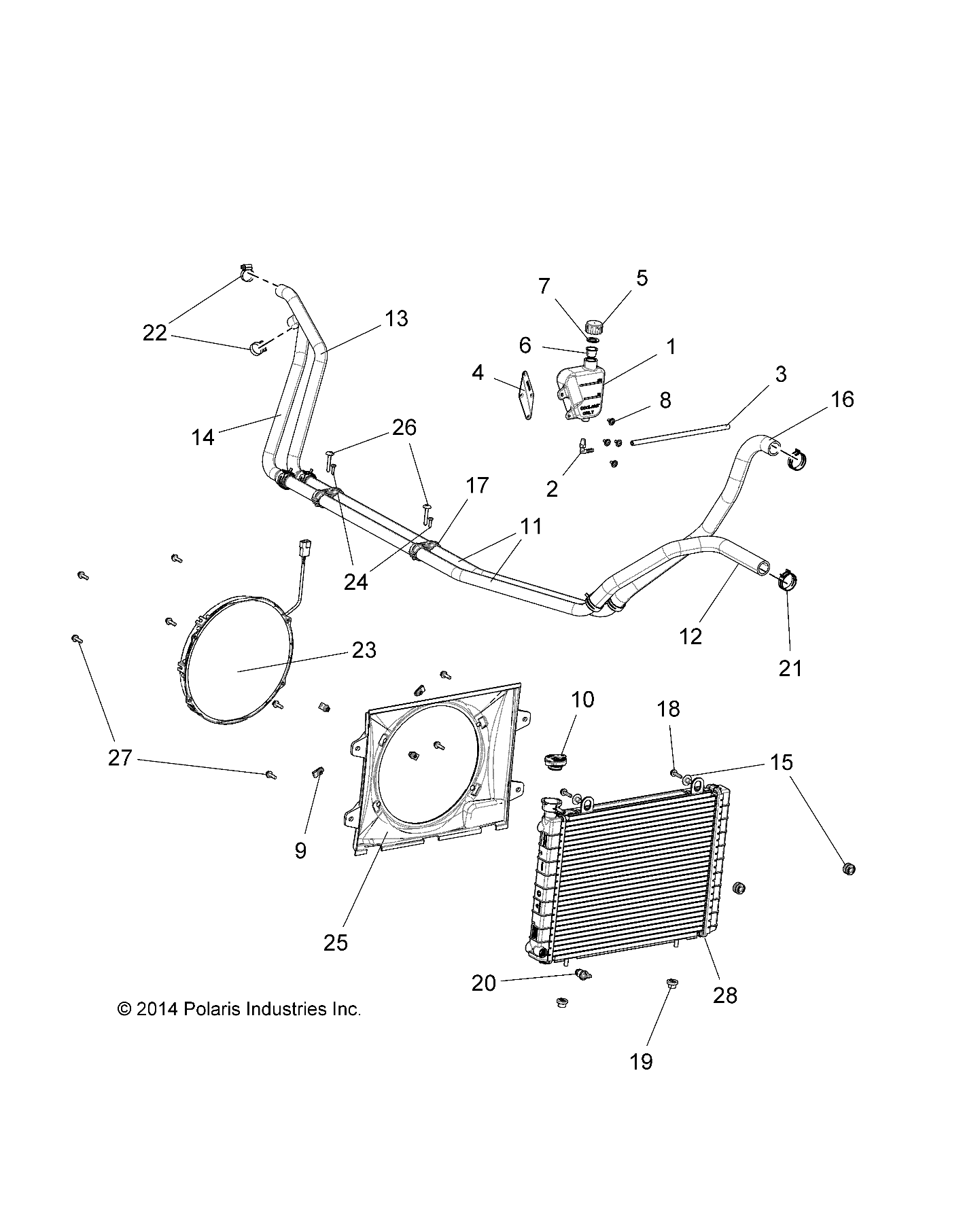 ENGINE, COOLING SYSTEM - R15RMA32AA/AJ (49RGRCOOL15325)